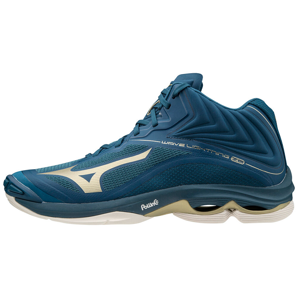 Mens Mizuno Wave Lightning Z6 Mid Volleyball Shoes Blue Philippines (OMDRYH240)